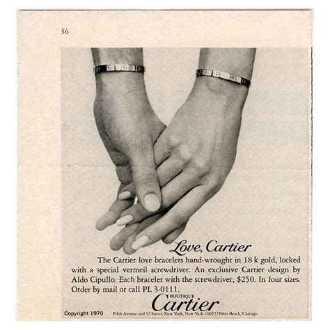 cartier love bracelet campaign.